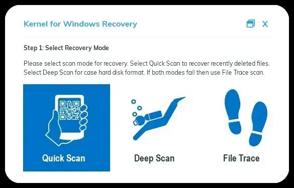 Kernel for Windows Recovery