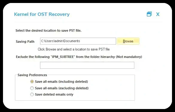 Kernel for OST Recovery